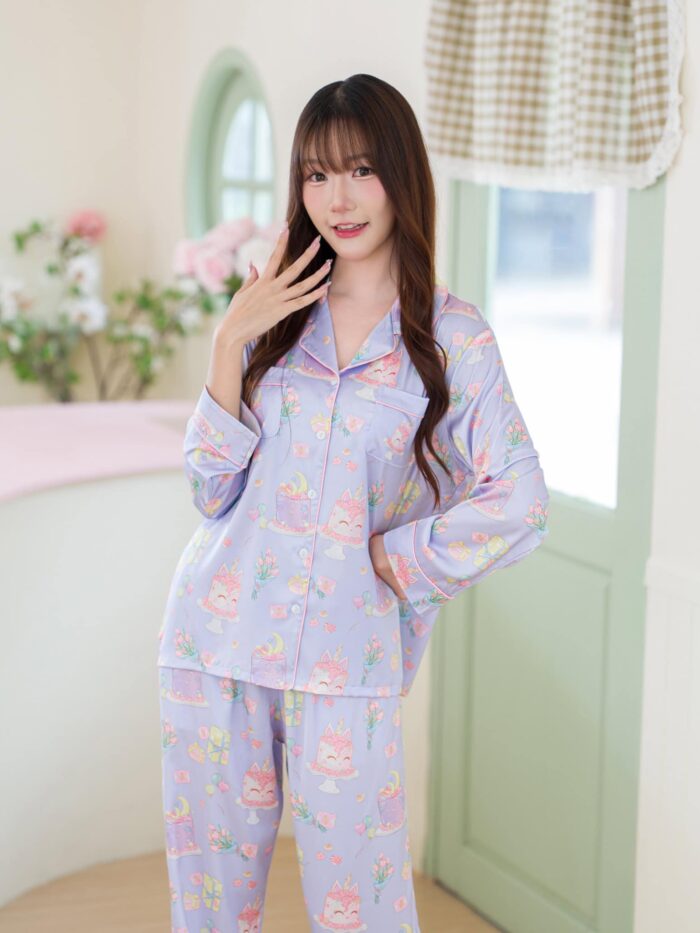ชุดนอน LovelyNight แขนยาว-ขายาว Dreamy Cake B32 - Image 3
