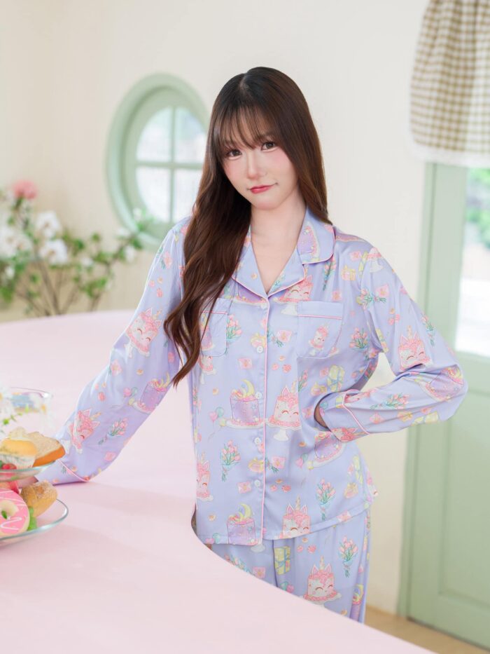 ชุดนอน LovelyNight แขนยาว-ขายาว Dreamy Cake B32 - Image 5