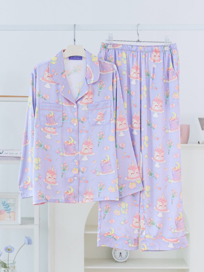 ชุดนอน LovelyNight แขนยาว-ขายาว Dreamy Cake B32 - Image 8