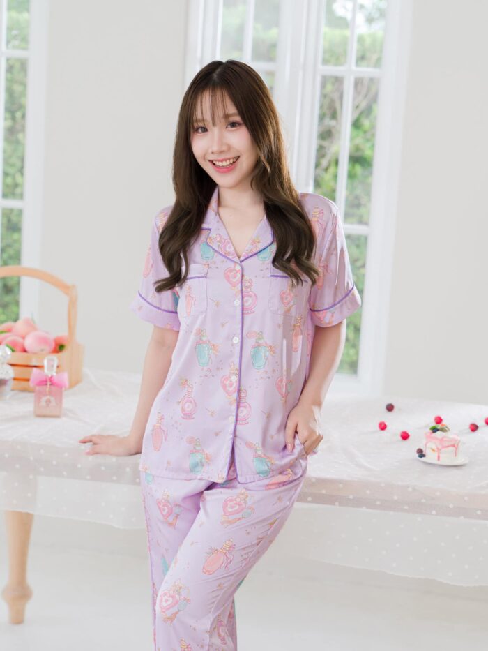 ชุดนอน LovelyNight แขนสั้น-ขายาว Perfume D27 - Image 9