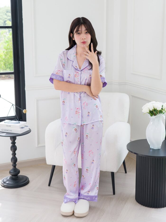 ชุดนอน LovelyNight แขนสั้น-ขายาว Little Angel D28 - Image 9