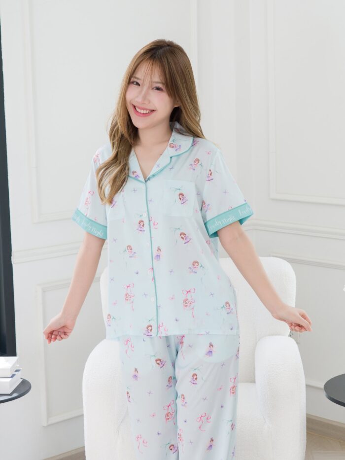 ชุดนอน LovelyNight แขนสั้น-ขายาว Little Angel D28 - Image 6