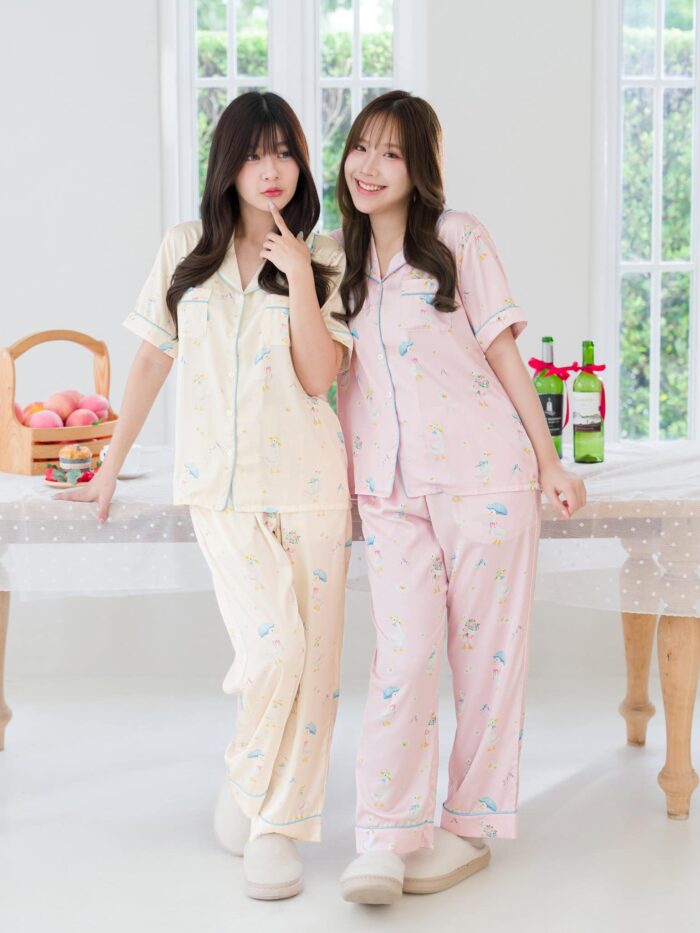 ชุดนอน LovelyNight แขนสั้น-ขายาว Cozy Duck D30 - Image 11