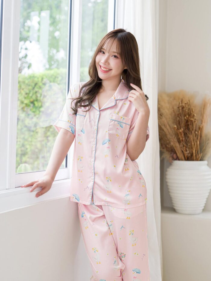 ชุดนอน LovelyNight แขนสั้น-ขายาว Cozy Duck D30 - Image 7