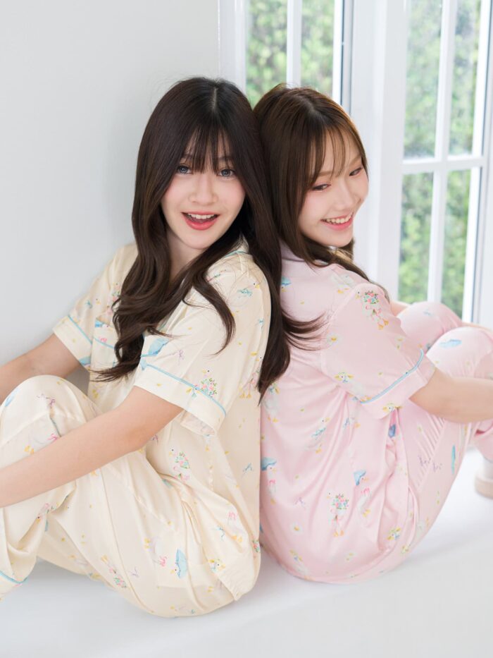 ชุดนอน LovelyNight แขนสั้น-ขายาว Cozy Duck D30 - Image 5