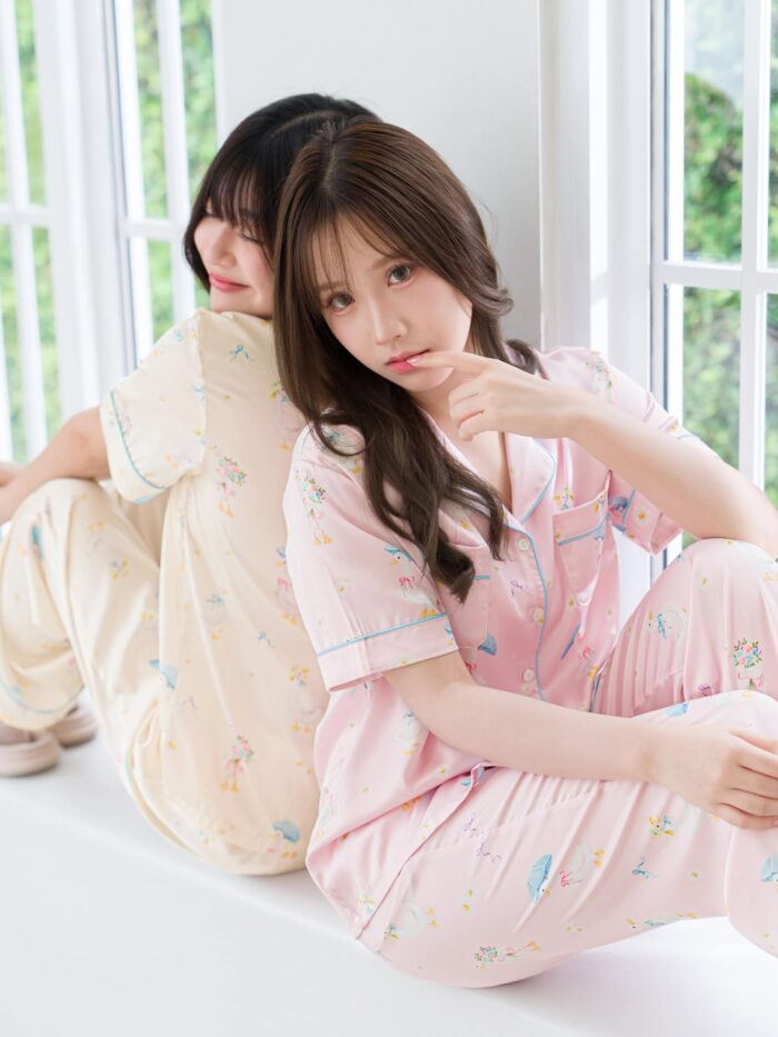 ชุดนอน LovelyNight แขนสั้น-ขายาว Cozy Duck D30 - Image 6