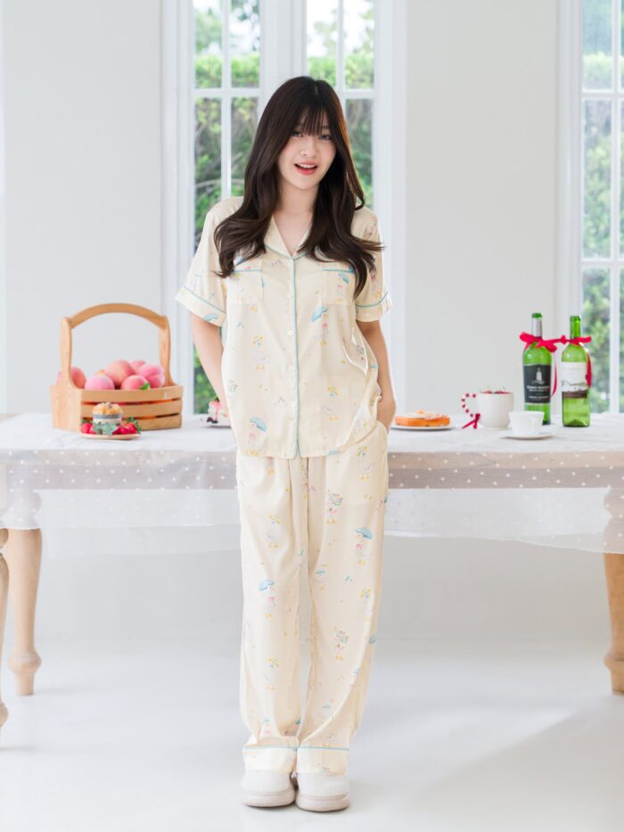 ชุดนอน LovelyNight แขนสั้น-ขายาว Cozy Duck D30 - Image 10