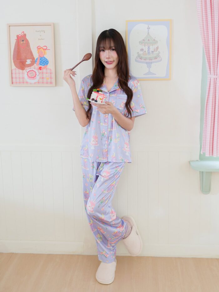 ชุดนอน LovelyNight แขนสั้น-ขายาว Dreamy Cake D32 - Image 7