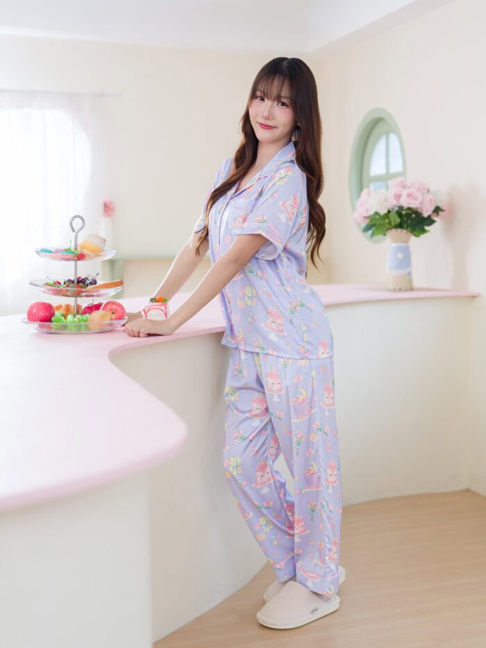 ชุดนอน LovelyNight แขนสั้น-ขายาว Dreamy Cake D32 - Image 6