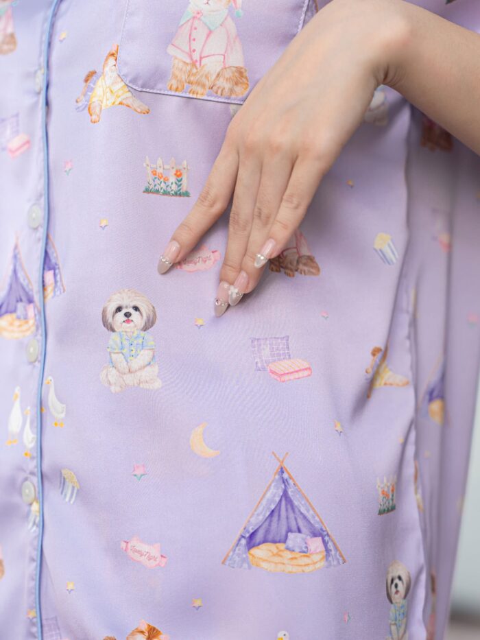 ชุดนอน LovelyNight แขนสั้น-ขาสั้น Buaykhem Gang A80 - Image 4