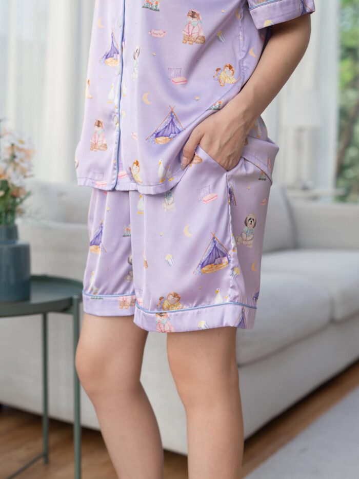 ชุดนอน LovelyNight แขนสั้น-ขาสั้น Buaykhem Gang A80 - Image 7