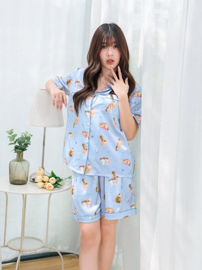 ชุดนอน LovelyNight แขนสั้น-ขาสั้น Pluto A82
