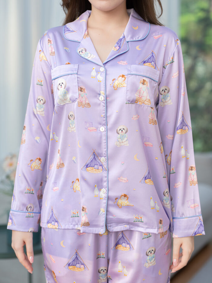 ชุดนอน LovelyNight แขนยาว-ขายาว Buaykhem Gang B80 - Image 2
