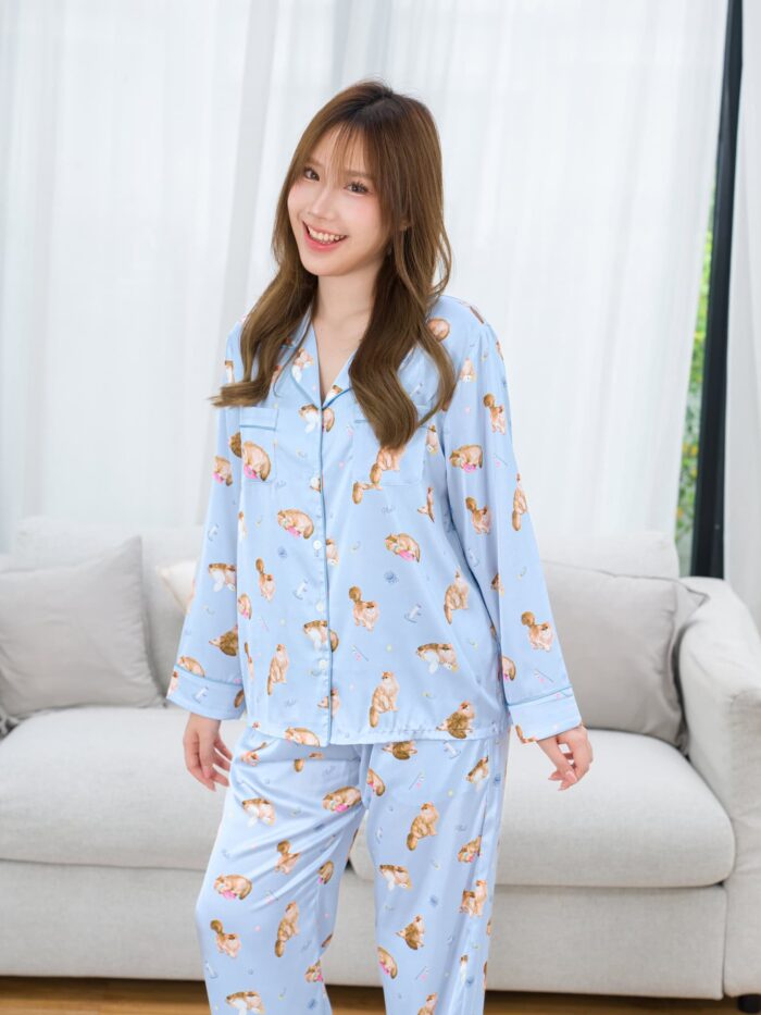 ชุดนอน LovelyNight แขนยาว-ขายาว Pluto B82