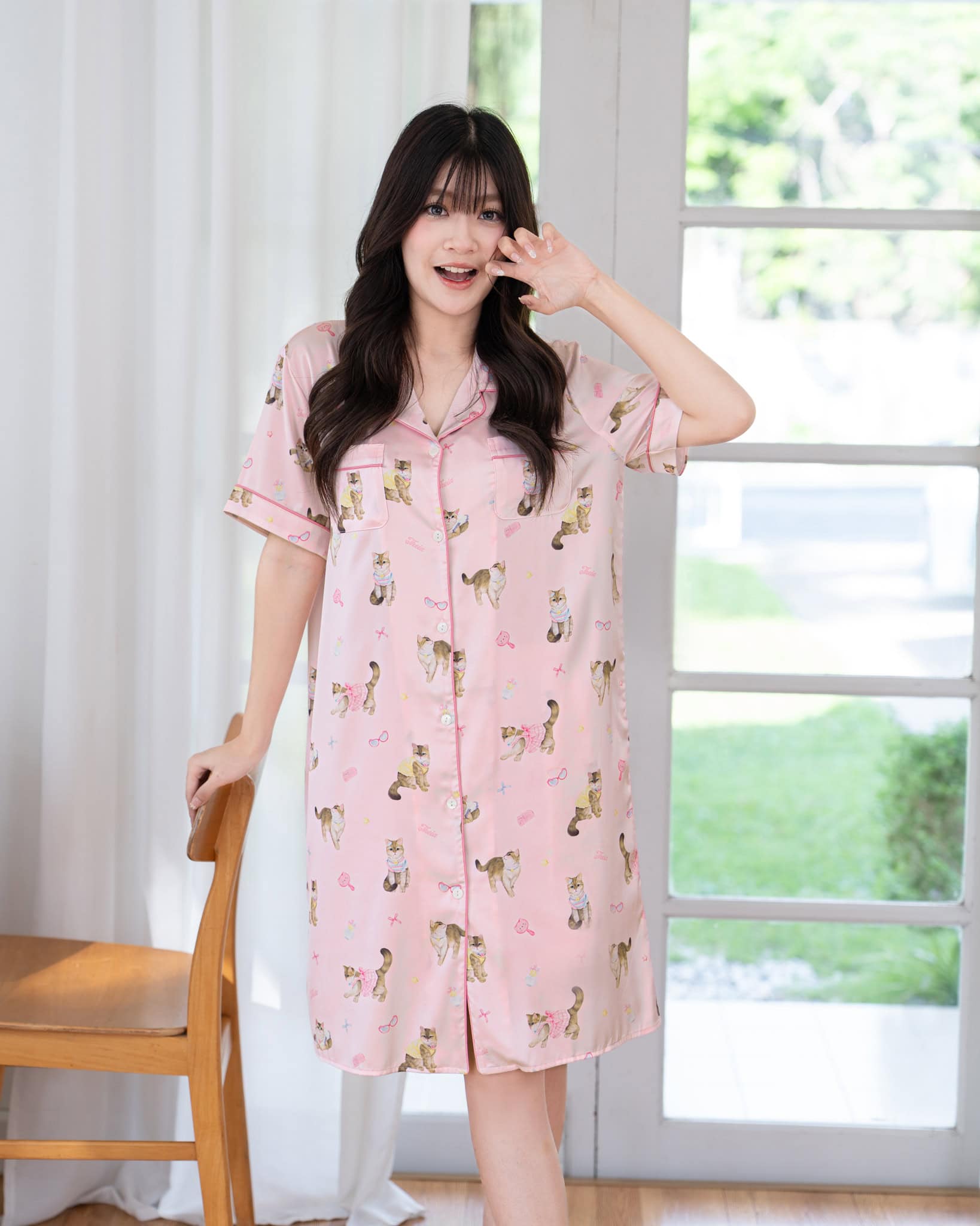 ชุดนอน LovelyNight กระโปรง Theia C81