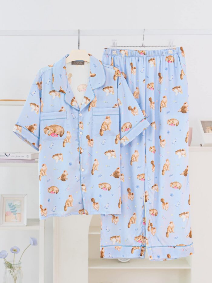 ชุดนอน LovelyNight แขนสั้น-ขายาว Pluto D82 - Image 9